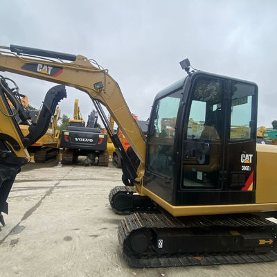 Macchine di costruzione di seconda mano Usate Scavatore Cat306E2 34,7kw Per la costruzione di strade