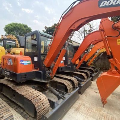 Miniescavatori per terreni agricoli DOOSAN 55 Crawler Escavatori attrezzature da costruzione