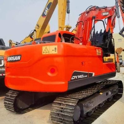 Usato Doosan DH140 12 tonnellate scavatore da strisciatore Old Earth Moving Machinery