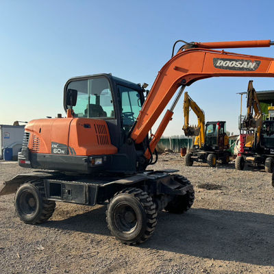 48KW usato DOOSAN Excavator Machine Doosan DX60W Hydraulic Crawler Excavator 5550 kg