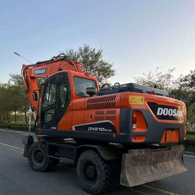 Doosan DX210W Escavatore a ruote usate Mini escavatori idraulici di seconda mano 20100 kg