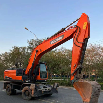 Doosan DX210W Escavatore a ruote usate Mini escavatori idraulici di seconda mano 20100 kg