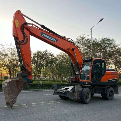 Doosan DX210W Escavatore a ruote usate Mini escavatori idraulici di seconda mano 20100 kg