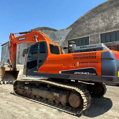Scavatore idraulico usato Doosan DX340 attrezzature di scavo di terra di seconda mano