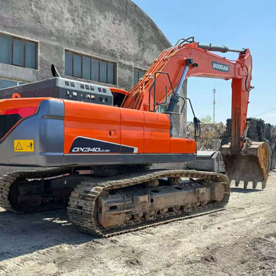 Scavatore idraulico usato Doosan DX340 attrezzature di scavo di terra di seconda mano