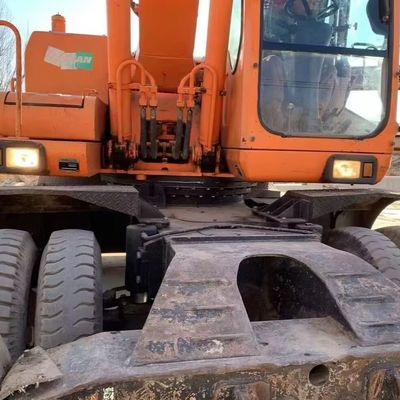 Doosan 210w-7 Used Wheel Excavator Digger 115kW Per l'industria mineraria