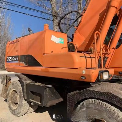 Doosan 210w-7 Used Wheel Excavator Digger 115kW Per l'industria mineraria