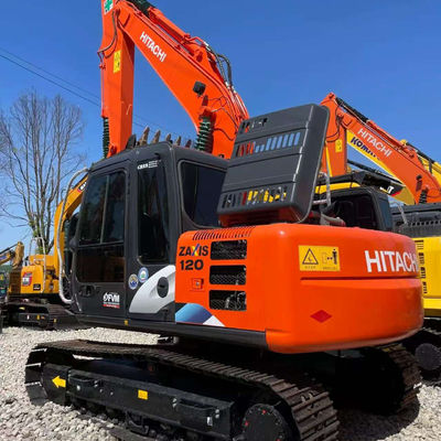 Crawler Used Hitachi ZX120 Excavator Machine per la costruzione urbana