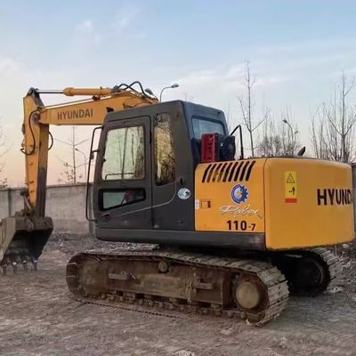 Hyundai R110-7 Used Crawler Excavator Digger di seconda mano 11200kg 0,30-0,59m3