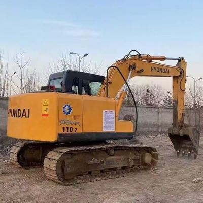 Hyundai R110-7 Used Crawler Excavator Digger di seconda mano 11200kg 0,30-0,59m3