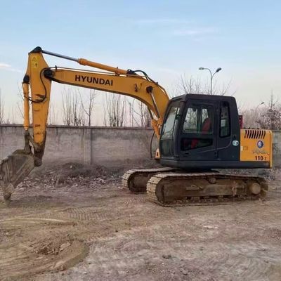 Hyundai R110-7 Used Crawler Excavator Digger di seconda mano 11200kg 0,30-0,59m3