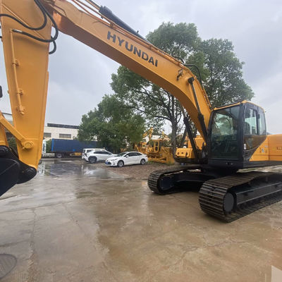 Costruzione vecchio escavatore Hyundai 220lc-9s giallo escavatore di seconda mano