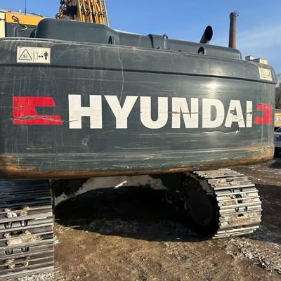 Giallo Hyundai 305 Used Excavator Digger 198kw 1900rpm Macchina di costruzione di seconda mano