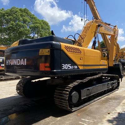 125KW Usato Hyundai Escavatore Hyundai 305lc-9s Escavatore idraulico Crawler Giallo