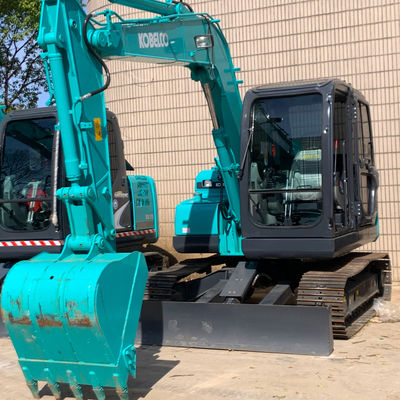 7000 kg Escavatore idraulico Kobleco Sk75 41kw Escavatore per la costruzione