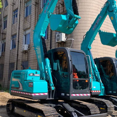 7000 kg Escavatore idraulico Kobleco Sk75 41kw Escavatore per la costruzione