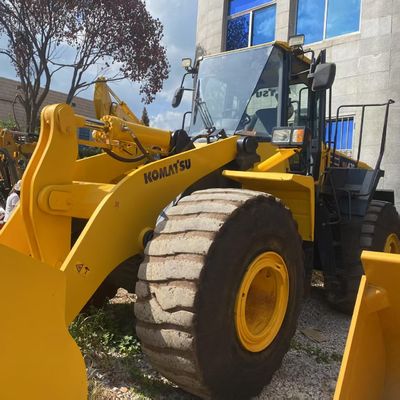 Lavori di costruzione utilizzati Komatsu WA470 caricatore 204kW raffreddamento ad acqua caricatori di seconda mano