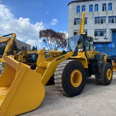 Lavori di costruzione utilizzati Komatsu WA470 caricatore 204kW raffreddamento ad acqua caricatori di seconda mano