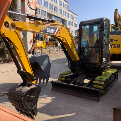 Terra in movimento utilizzato SANY 35U escavatore scavatore raffreddamento dell'acqua colore giallo