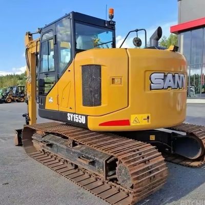 Mini idraulica usata Sany escavatore SANY155U Vecchio scavatore da costruzione