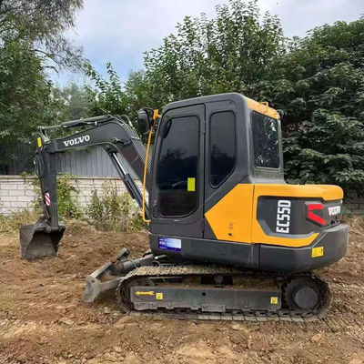 2000 giri al minuto 36,5 kW Escavatore VOLVO EC55D usato attrezzature da costruzione di seconda mano