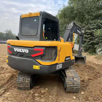2000 giri al minuto 36,5 kW Escavatore VOLVO EC55D usato attrezzature da costruzione di seconda mano