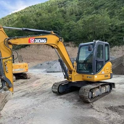 Mini escavatore a motore diesel utilizzato XCMG XE60DA Escavatore idraulico a trascinatore