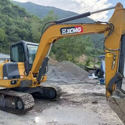 Mini escavatore a motore diesel utilizzato XCMG XE60DA Escavatore idraulico a trascinatore