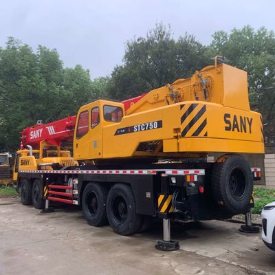 75 tonnellate carico utilizzato Sany 750 gru costruzione idraulica camion di seconda mano gru